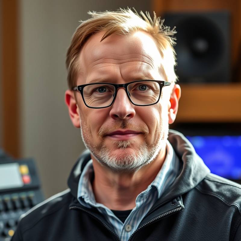 Portrett av Lars Olsen, lydtekniker